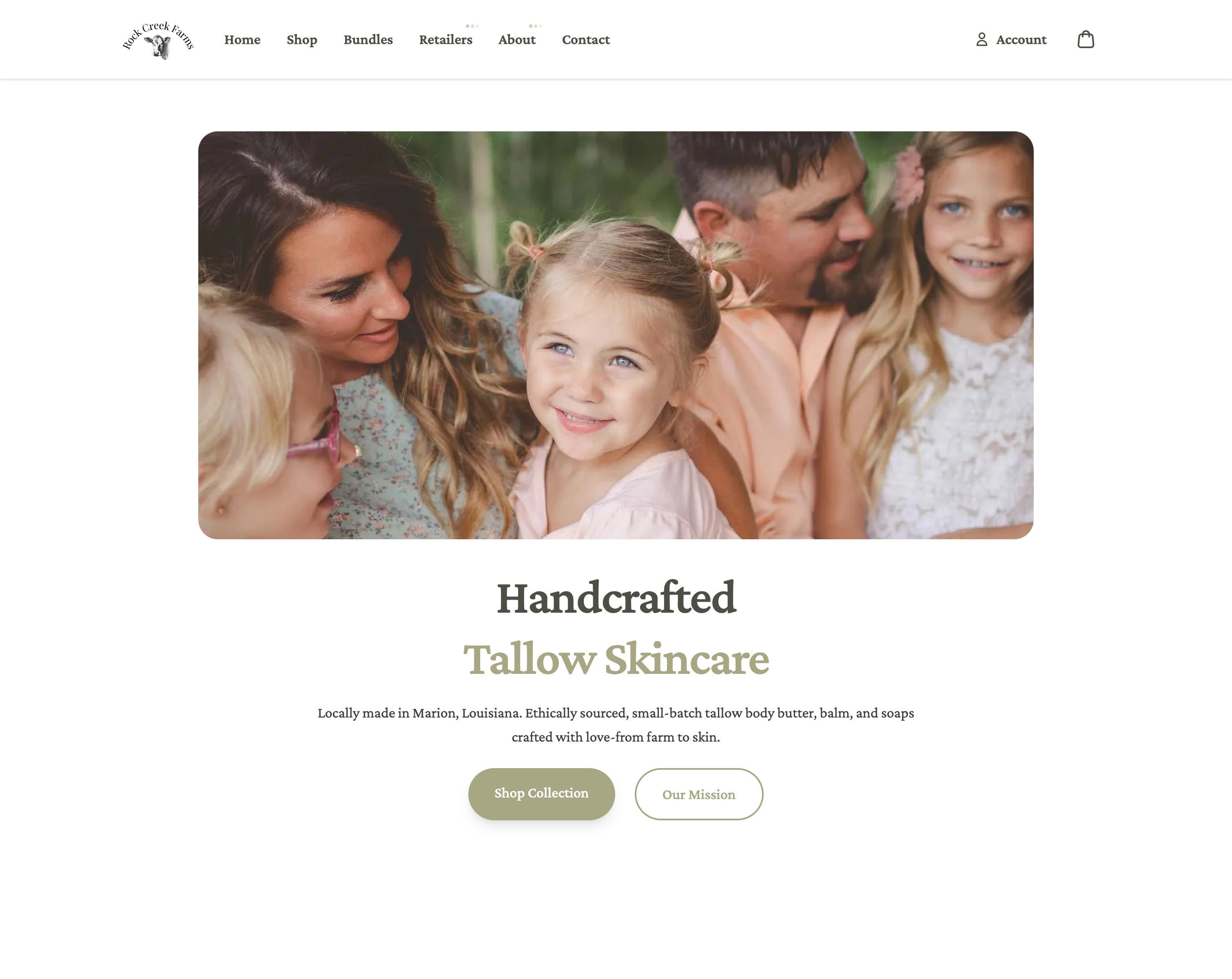 Rock Creek Farms website